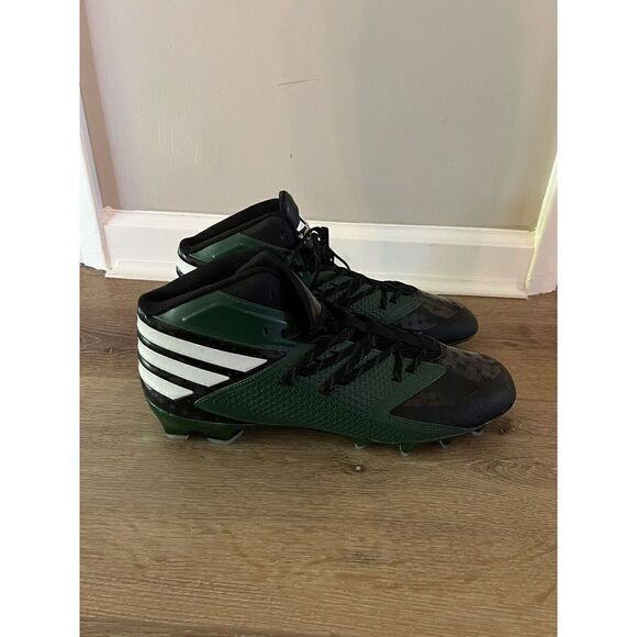Adidas Mens Green Black Football Cleats Size 14 - Picture 1 of 8